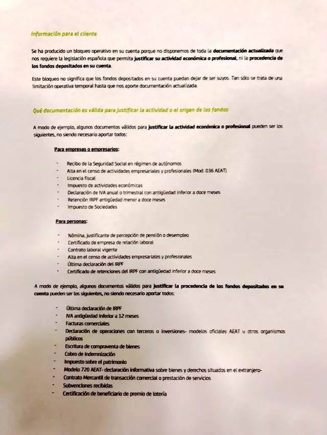 西班牙Bankia銀行或凍結(jié)企業(yè)賬戶，在西華企應(yīng)做好相關(guān)措施